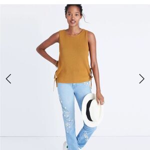 NWOT Chic Women’s Madewell Side-Tie Sweater Tank M